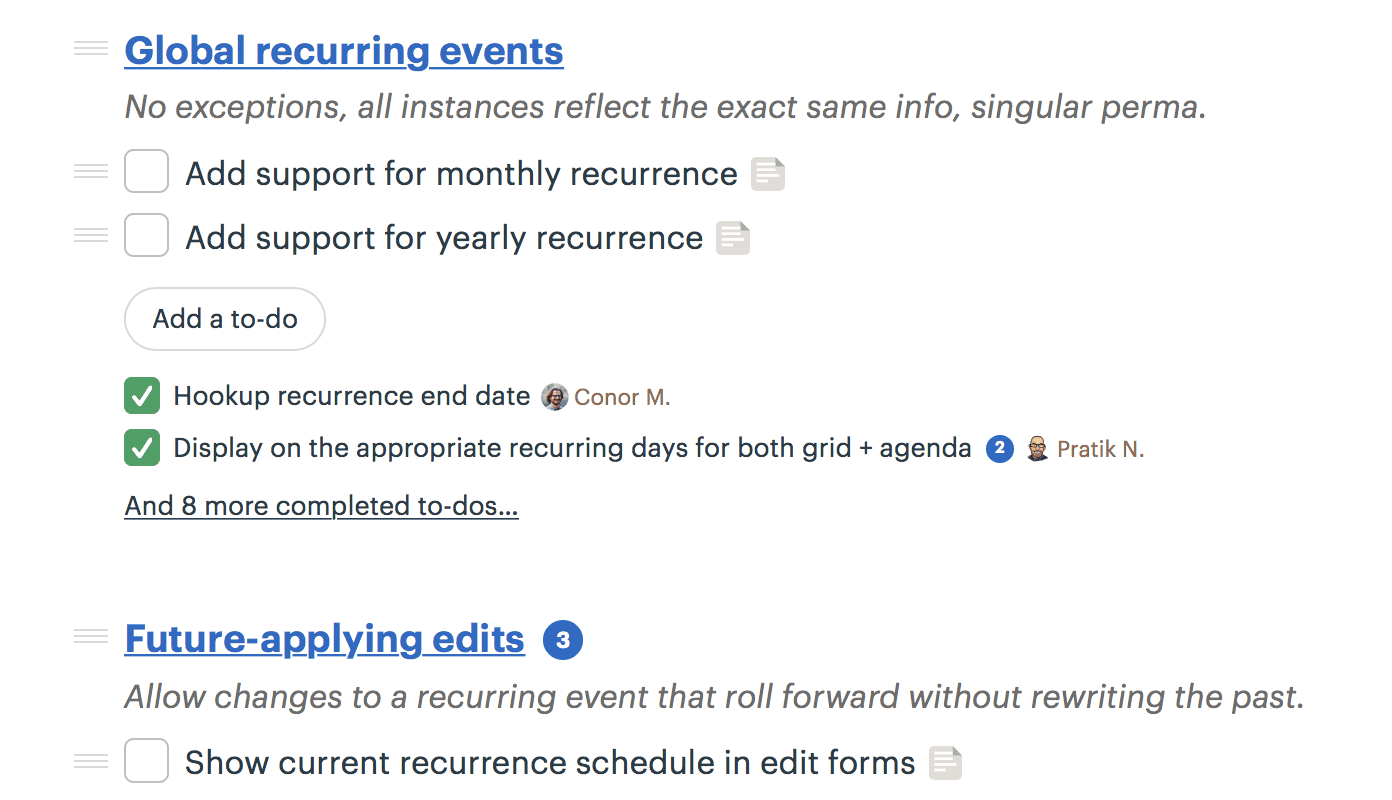 adding a to-do list to a Hill Chart