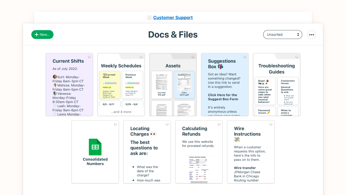 Docs & Files