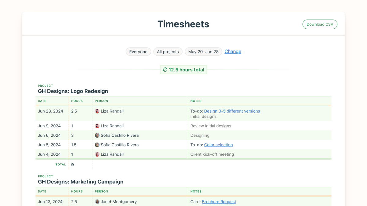 Timesheet